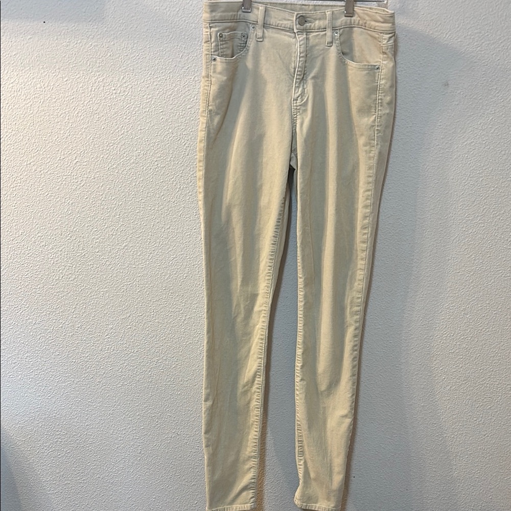 GapTrue Skinny Cream Corduroy Jeans
